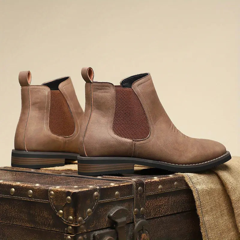 Liam™ – Leren Enkelboots