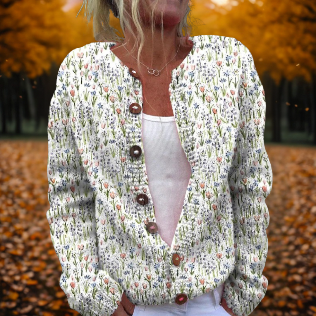 MICHELLE | Cardigan Art Print van de Lente