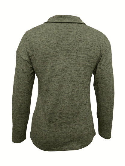 Lovas | Zachte halfzip met kraag