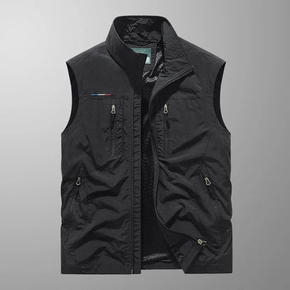 Bodywarmer Heren Rits Opstaande Kraag Outdoor Vest