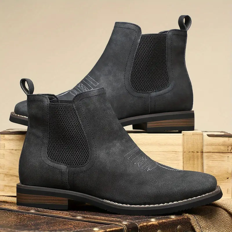 Liam™ – Leren Enkelboots