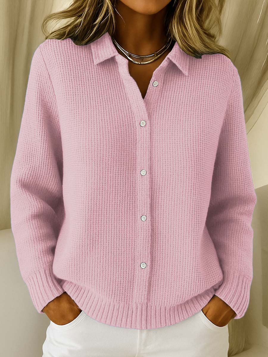 Elena | Klassieke Cardigan in Zachte Wol