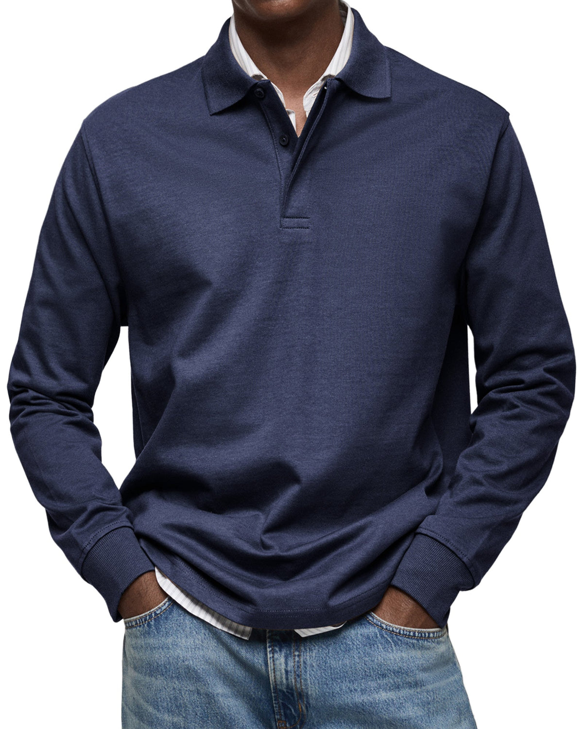 Max | Luxe lange mouwen polo