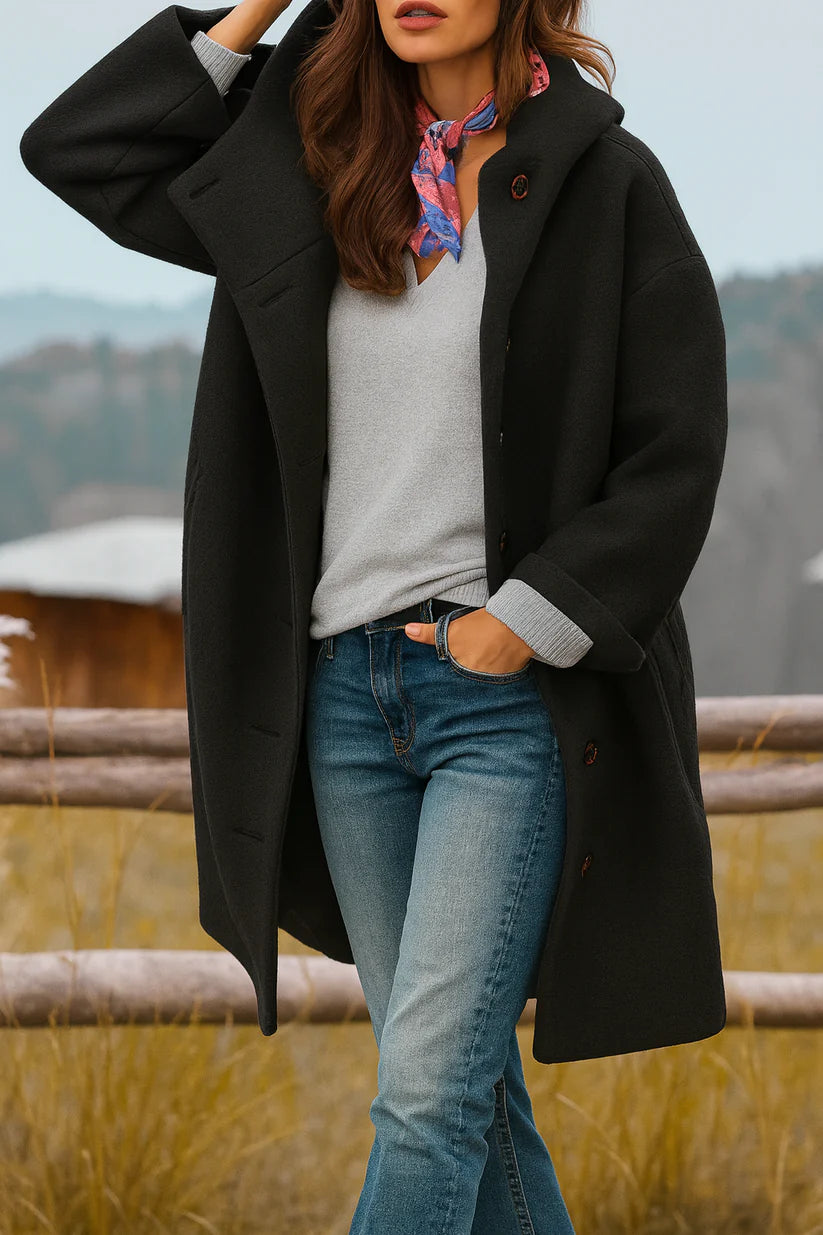 Freja – comfortabele, halflange jas