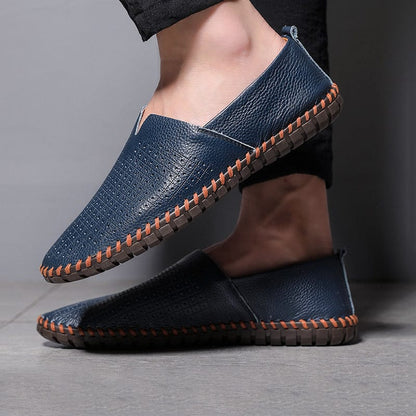 Monaco - Stijlvolle Leren Espadrilles
