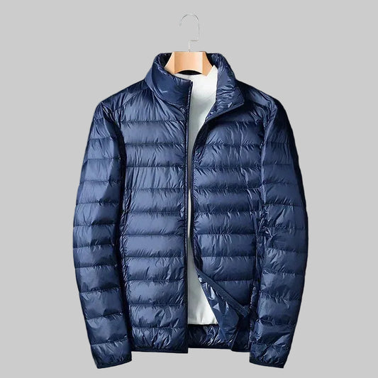 Heren Lichtgewicht Puffer Jas Met Compacte Opbergzak