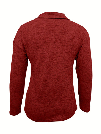Lovas | Zachte halfzip met kraag