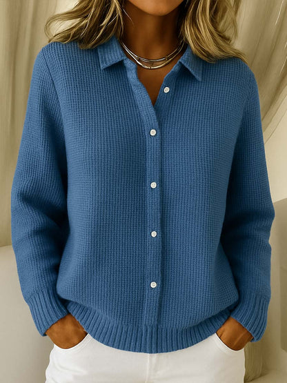 Elena | Klassieke Cardigan in Zachte Wol