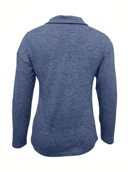 Lovas | Zachte halfzip met kraag